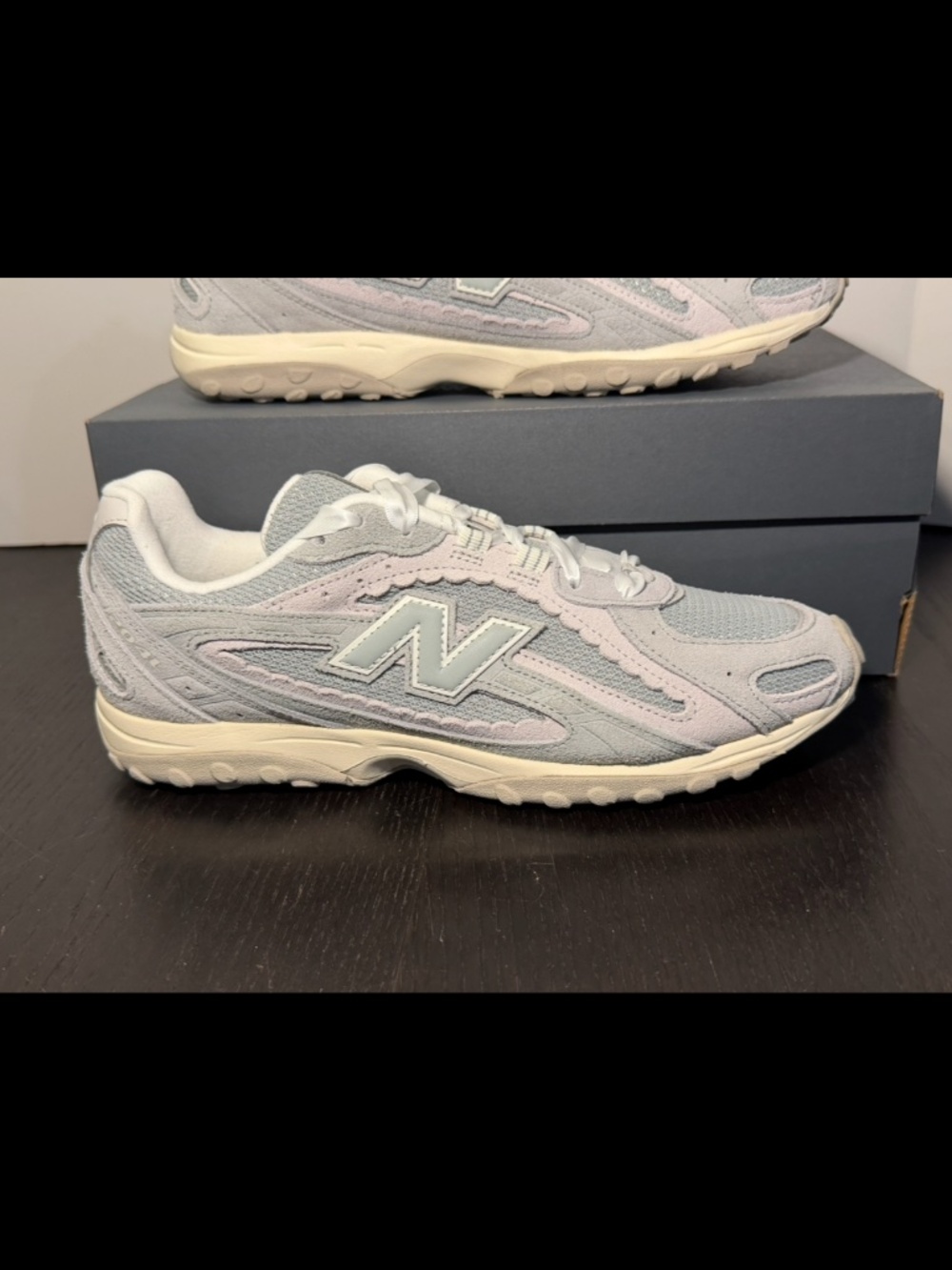New Balance 204L Running Shoes Sneakers Lone Star Grey/Sea Salt Womans 9D